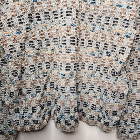 Vintage Jhane Barnes Sweater Textured Wool 80s 90s Mens Medium Dad Grandpa Golf - Picture 10 of 12